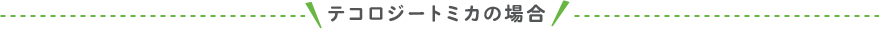 テコロジートミカの場合