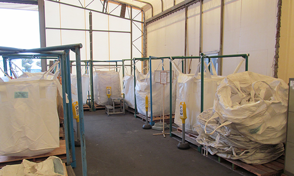 Specialists collect waste for recycling