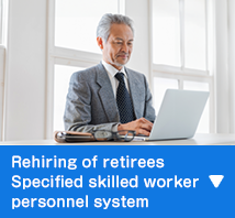 Rehiring of retirees Specified skilled worker personnel system