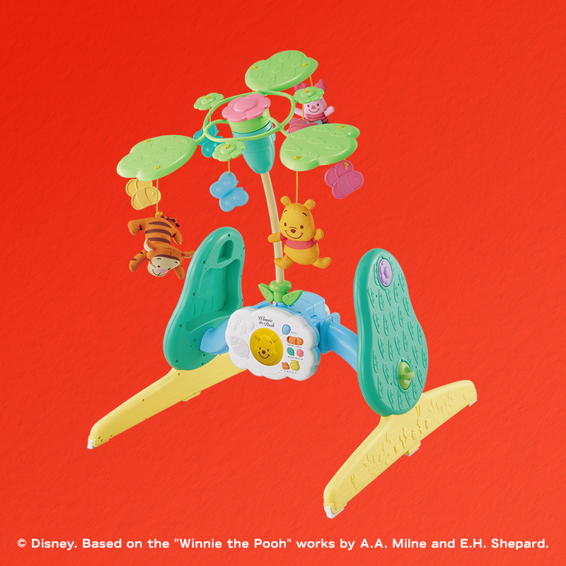 えらべる回転 6WAYジムにへんしんメリー プラス くまのプーさん